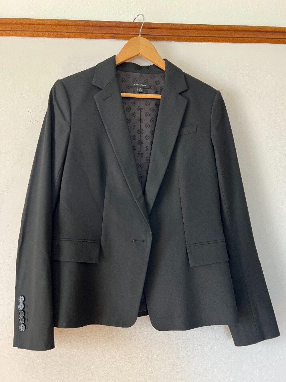 Ann Taylor Suit Jacket Grey Size 8